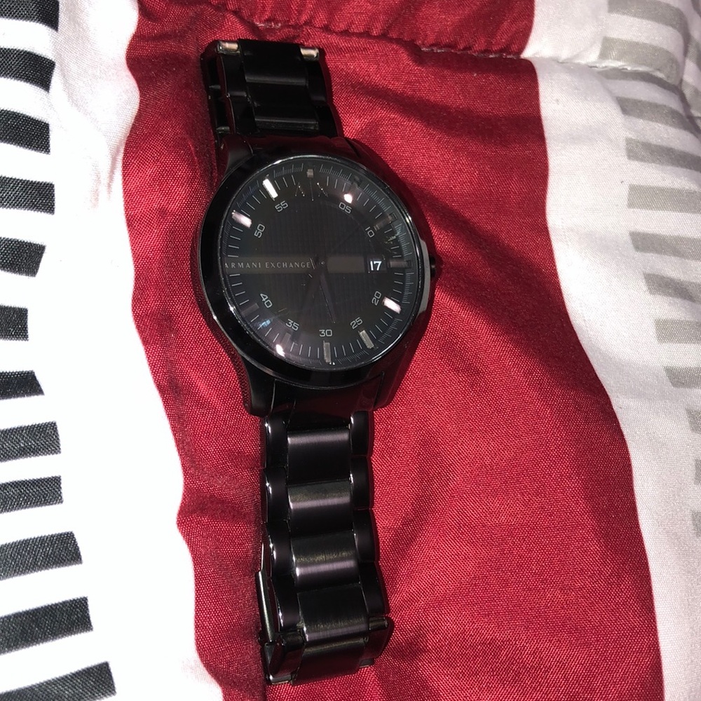 Armani watch black ceramic